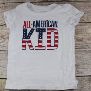 Children's Place Girl's All-American Kid Shirt